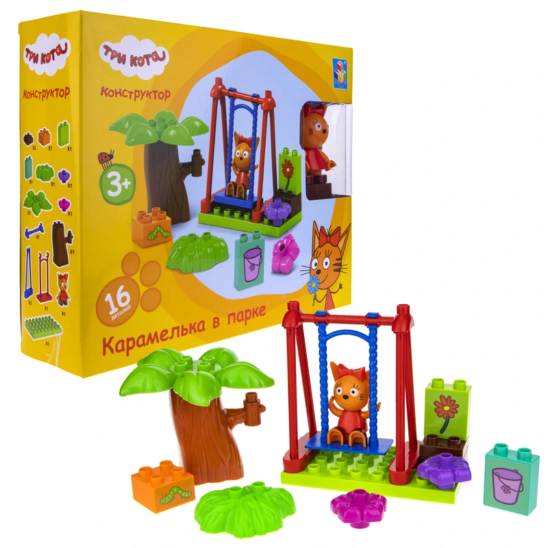 Три кота: ігровий набір-конструктор Карамелька в парку — Три кота