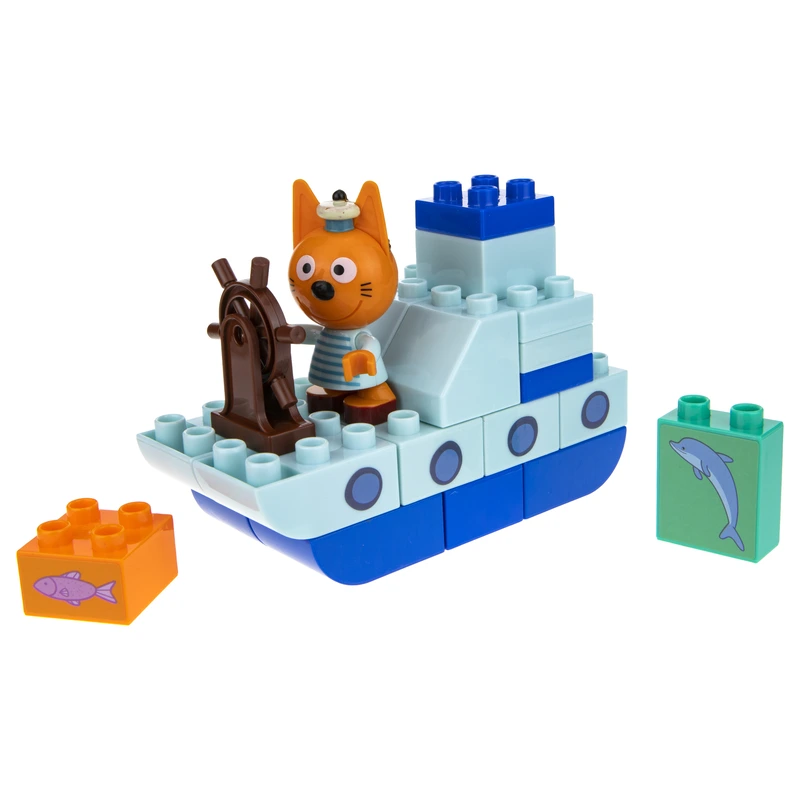 Три кота: ігровий набір-конструктор Коржик на кораблі — Три кота
