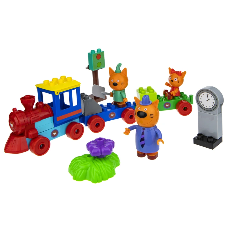 Три кота: ігровий набір-конструктор 'Подорож на поїзді' — Три кота