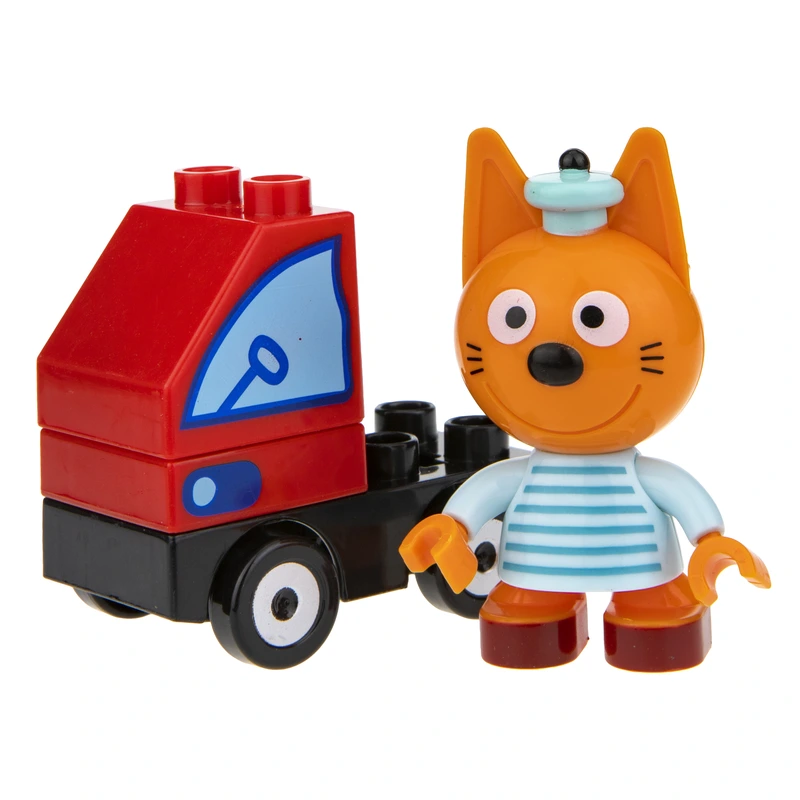 Три кота: ігровий набір-конструктор Коржик в машинці — Три кота