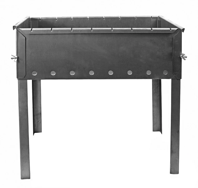 Мангал портативний на 8 шампурів — Силумін