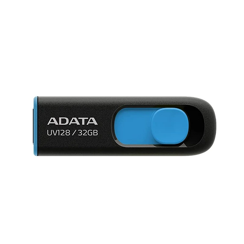 Флеш-накопичувач ADATA USB 3.2  UV 128 32Gb Black/Blue — A-DATA