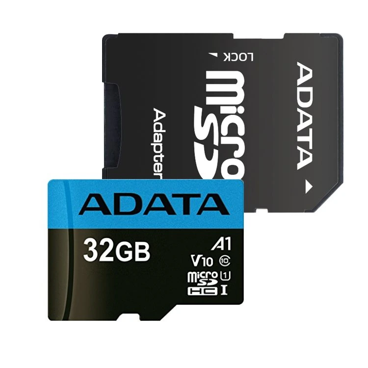 Карта пам'яті microSDHC (UHS-1) A-DATA Premier 32Gb Class 10 A1 (R-100Mb/s)  (adapter SD) — A-DATA