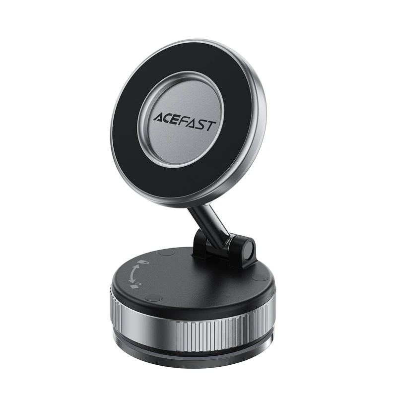 Автотримач для телефона ACEFAST E28 manual suction cup magnetic Phone holder, Metal Gray — ACEFAST