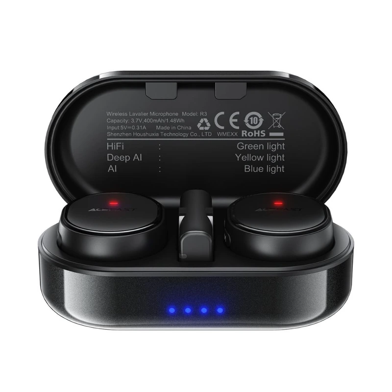 Бездротова мікрофонна система ACEFAST R3 dual-mic (Type-C) Black — ACEFAST