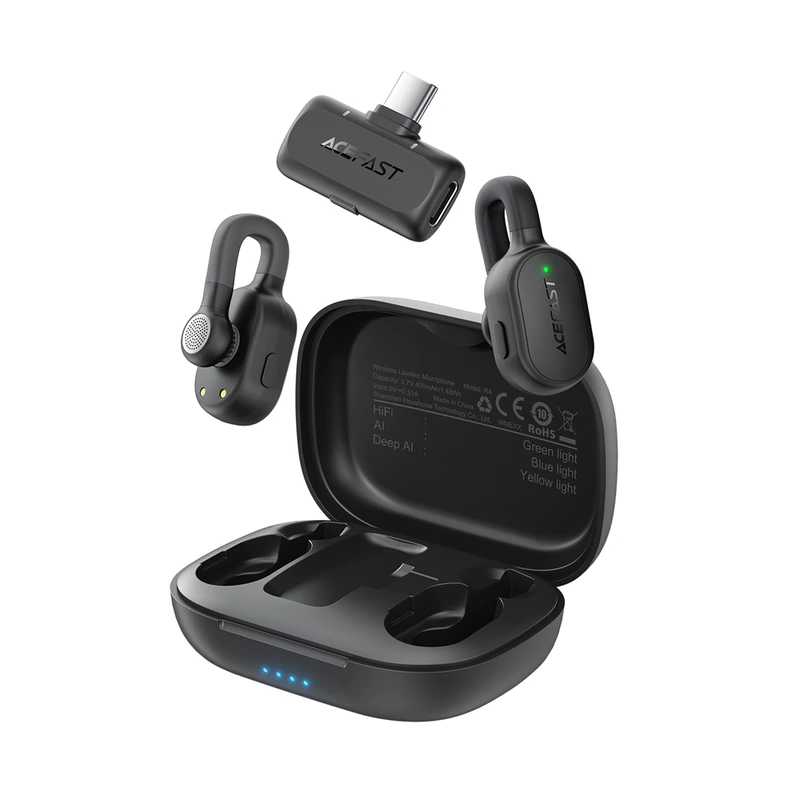Бездротова мікрофонна система ACEFAST R4 dual-mic (Type-C) Black — ACEFAST