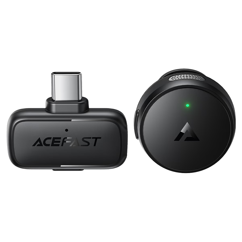 Бездротова мікрофонна система ACEFAST R7 wireless lavalier microphone Black — ACEFAST