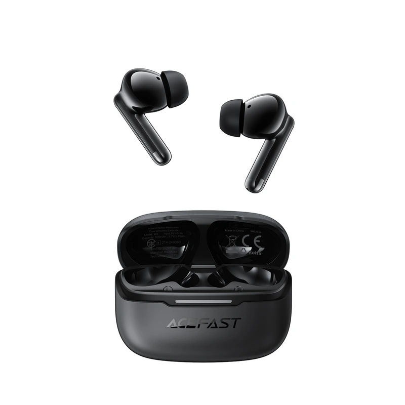 Бездротові навушники TWS ACEFAST W5 Hybrid ANC, IPX4, Black