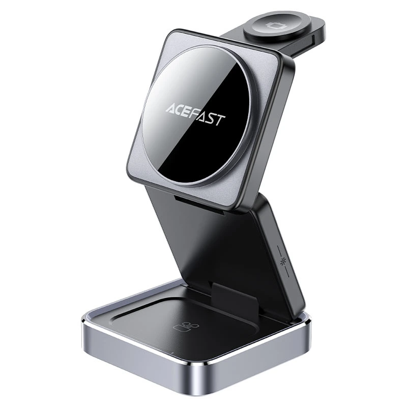 Бездротовий зарядний пристрій ACEFAST E20 desktop 3-in-1 wireless charging holder Black — ACEFAST