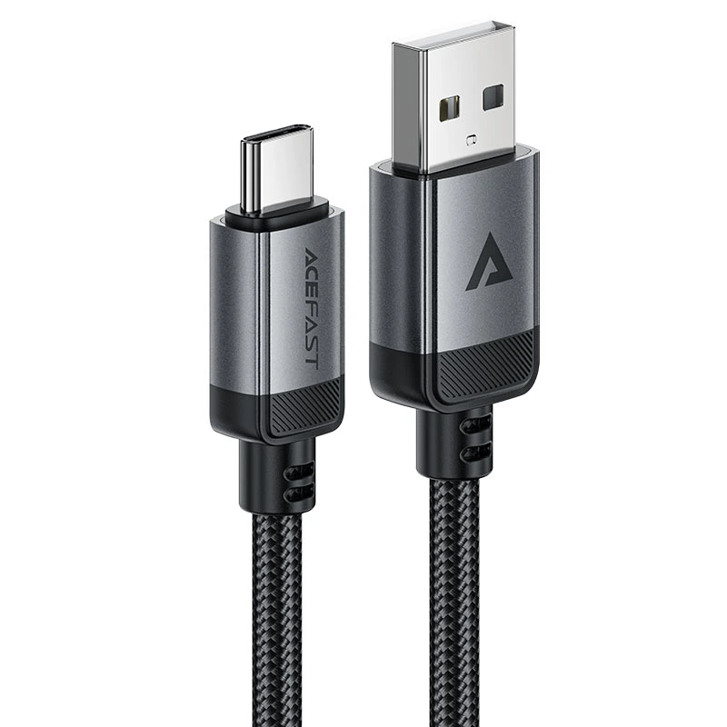 Кабель ACEFAST C20-04 USB-A to USB-C aluminum alloy charging data cable Black — ACEFAST