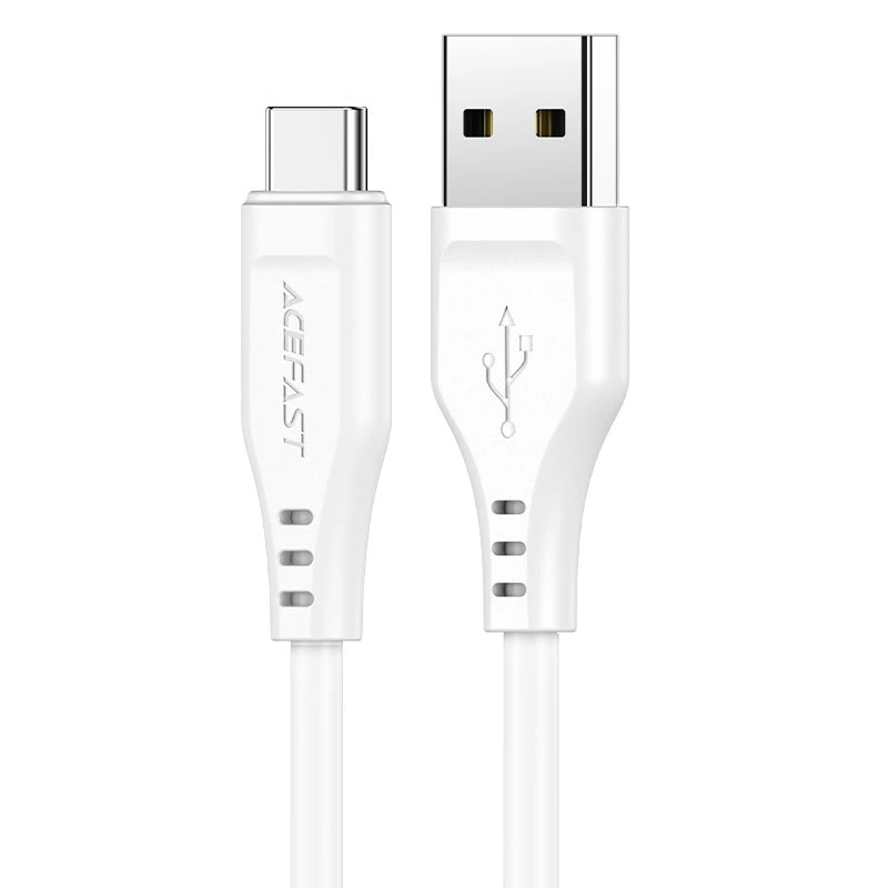 Кабель ACEFAST C3-04 USB to Type-C 3A, 1.2m, TPE, TPE connectors, White