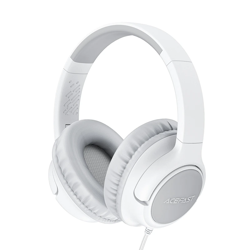 Навушники дротові ACEFAST  H18 wired headset for kids Grey White — ACEFAST