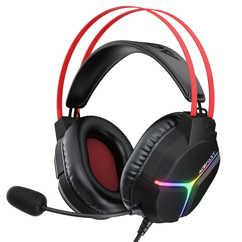 Навушники ігрові ACEFAST H16 gaming wired headset Black — ACEFAST