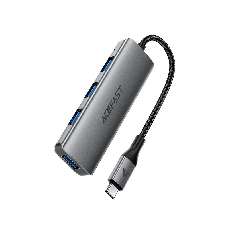 USB-хаб ACEFAST J15 USB-C 4-in-1 HUB Metal Gray — ACEFAST