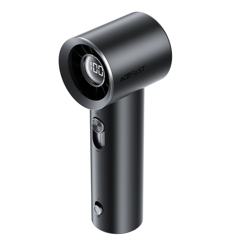 Вентилятор ACEFAST YF1 1800 mAh LED-дисплей mini handheld fan Black — ACEFAST