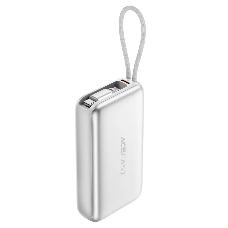 Зовнішній акумулятор ACEFAST M32-10000 PD35W fast charging power bank with telescopic cable silver