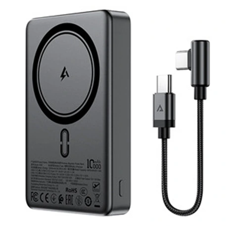 Зовнішній акумулятор ACEFAST M36-10000 22.5W magnetic fast charging power bank metal gray — ACEFAST