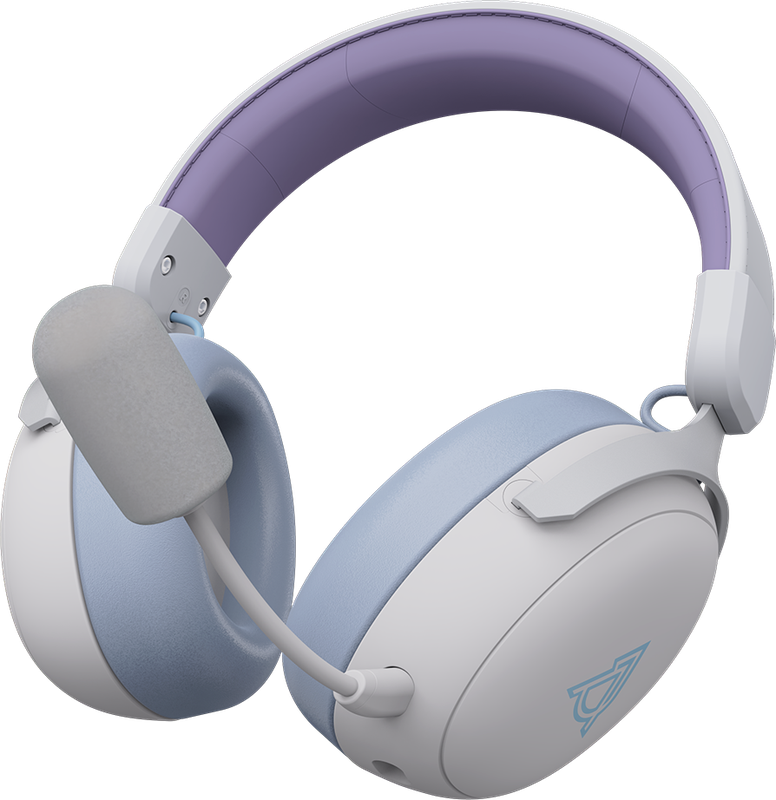 Бездротова ігрова гарнітура Ajazz AHM08 MAX Purple White Blue (AHM08-MAX-PWB)