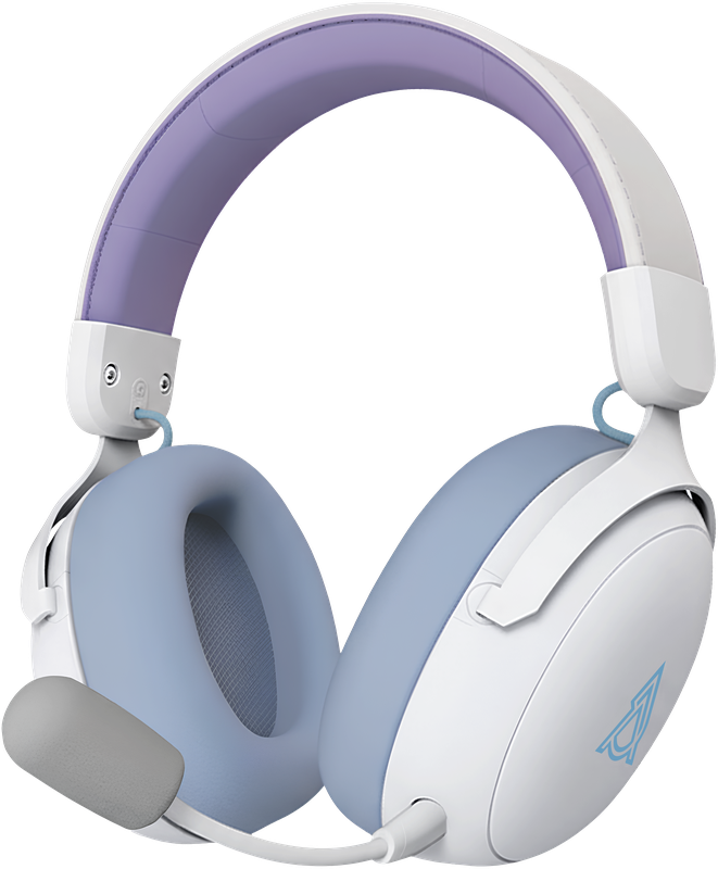 Бездротова ігрова гарнітура Ajazz AHM08 MAX Purple White Blue (AHM08-MAX-PWB)