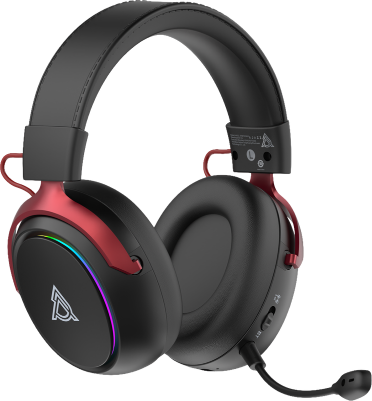 Бездротова ігрова гарнітура Ajazz AHM10 Max Black (AHM10-MAX-B)