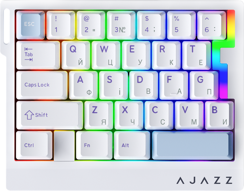 Дротова магнітна клавіатура Ajazz AK029 Ice lsland Magnetic Switch (AK029-I-WB)
