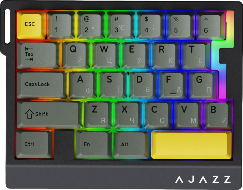 Дротова магнітна клавіатура Ajazz AK029 Ice lsland Magnetic Switch (AK029-I-BY)