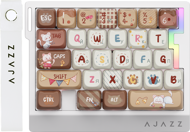 Дротова магнітна клавіатура Ajazz AK029 Meow Magnetic Switch (AK029-M-Y)