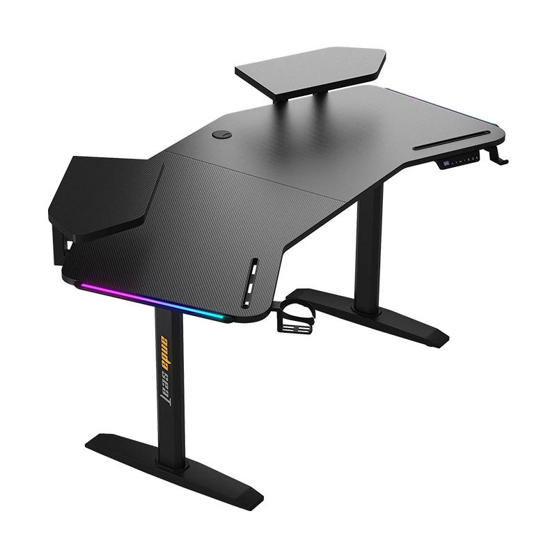 Комп’ютерний стіл з електрорегулюванням висоти Anda Seat Shadow Warrior Black — Anda Seat