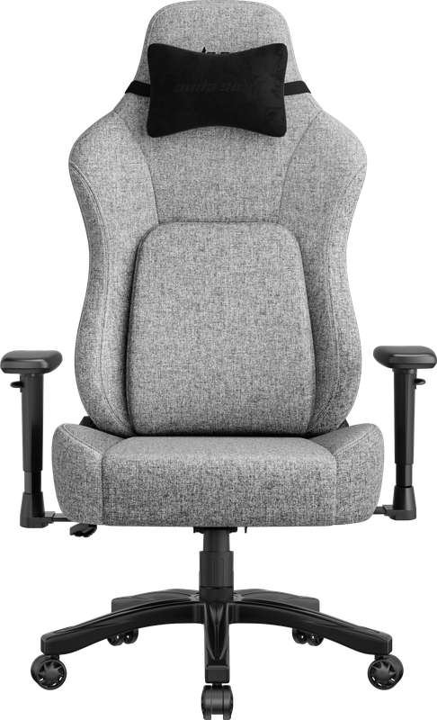 Крісло геймерське ігрове Anda Seat Phantom 4 L до 90 кг Gray Fabric (AD18YSD-72-G-F-G01)