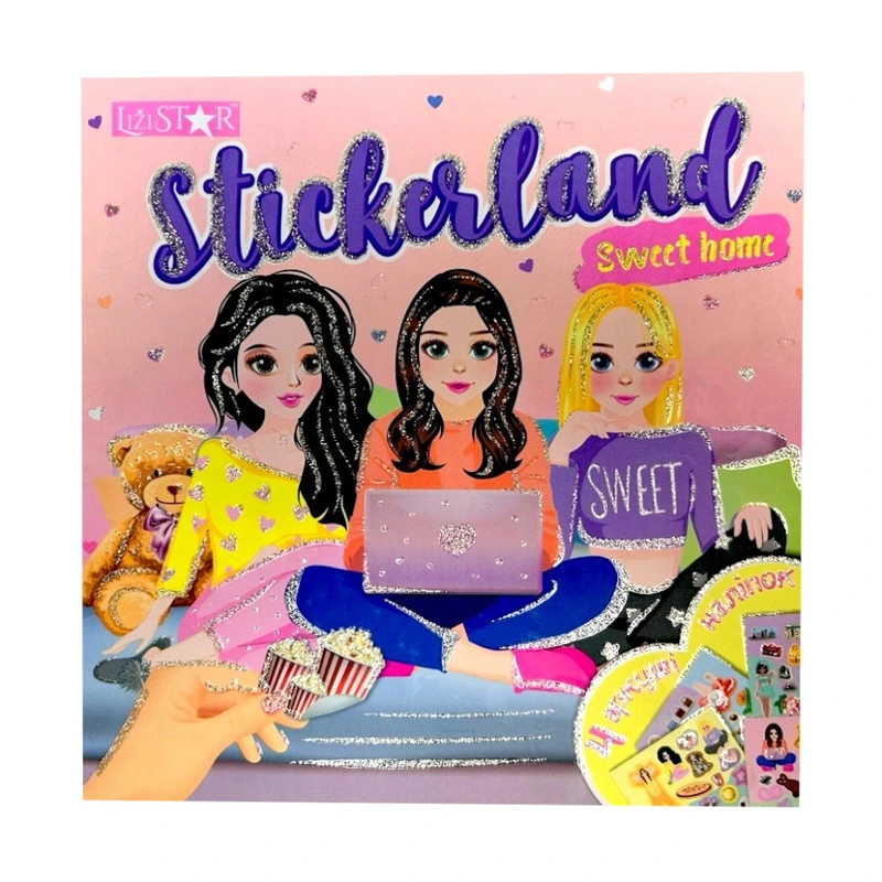 Дитяча книжечка з наклейками "Sweet Home" РМ-87-01 — Апельсин