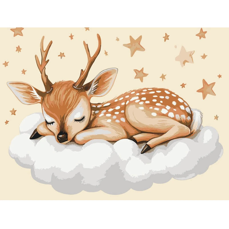 Картина за номерами "Оленятко на хмаринках" 11598-AC 30х40 см