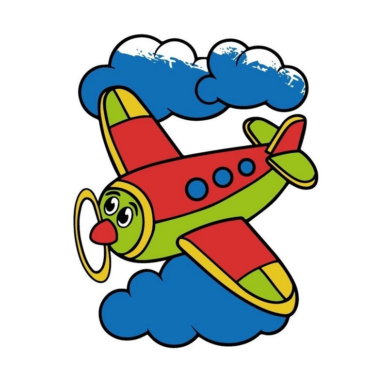 Дитяча розмальовка пальчиковими фарбами "Літачок" 15629-AC 25х25 см