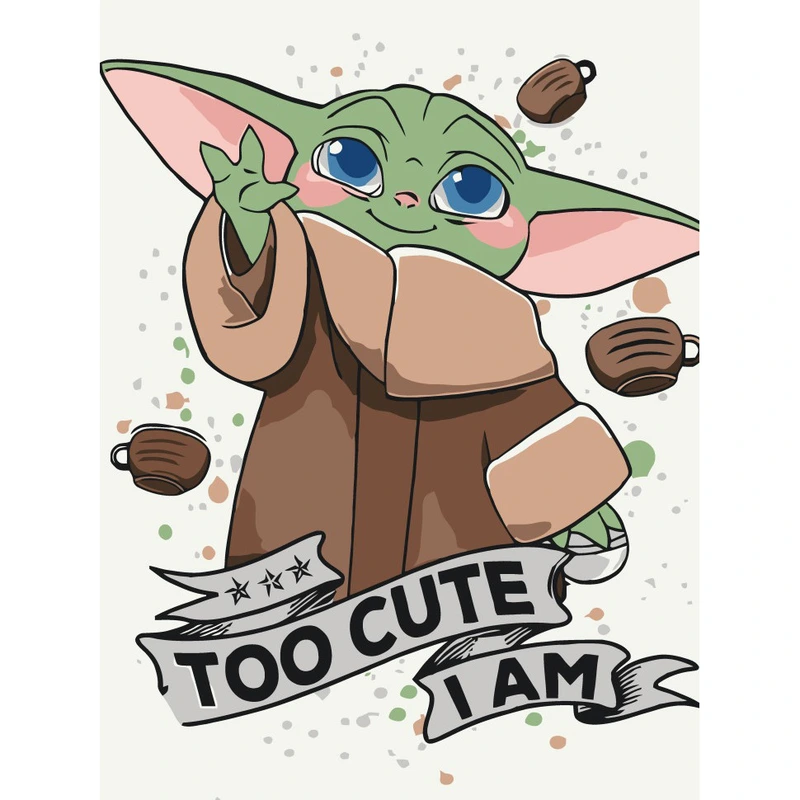 Картина за номерами "Cute Grogu" 16134-AC 30х40 см