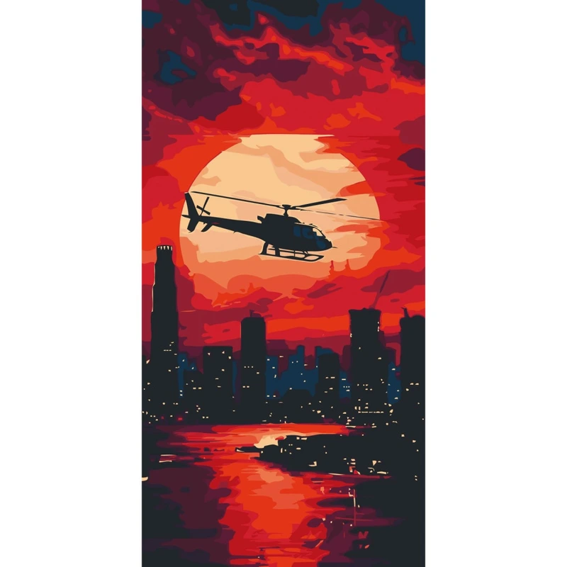 Картина за номерами "Політ над містом" 12510-AC 80х40 см — Art Craft