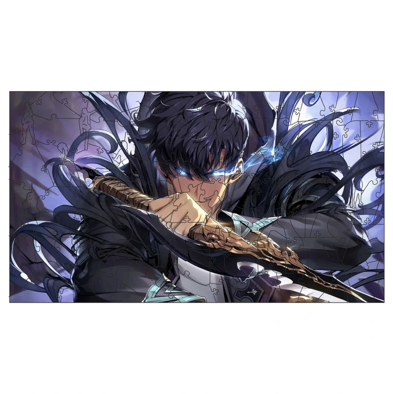 Фігурний пазл з дерева "Solo leveling" PZ008-A3C-AC 180-250 деталей, розмір А3, картонна коробка