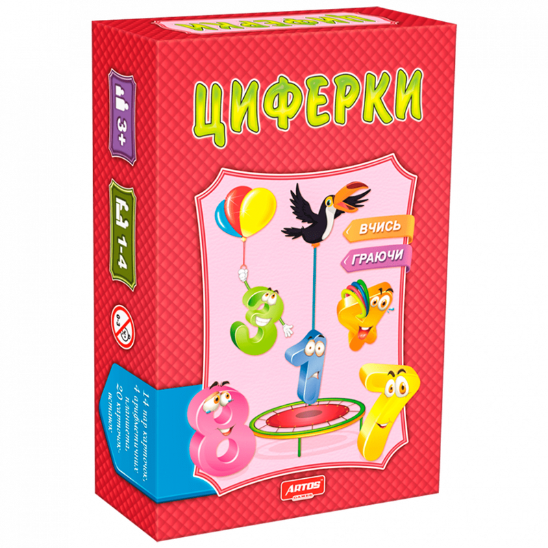 Дитяча розвиваюча настільна гра "Цифри" 0475 від 3 років — Artos Games