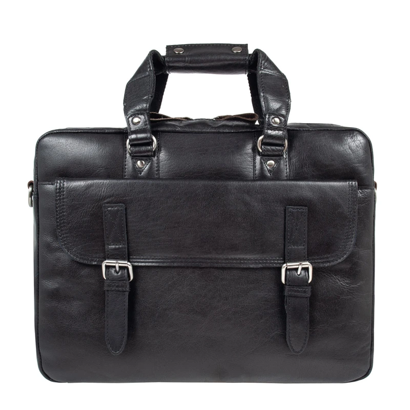 Сумка чоловіча для ноутбука 15,6 Ashwood F83 Black/Mud (Чорний)