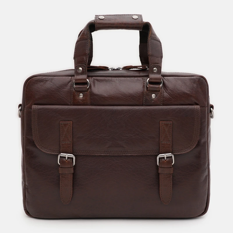 Сумка чоловіча для ноутбука 15,6 Ashwood F83 Brandy (Коричневий)