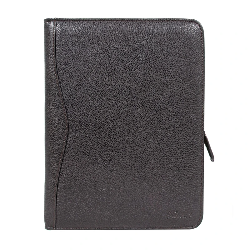 Папка Ashwood A4 ZIP BROWN