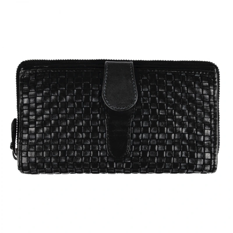 Вінтажний гаманець жіночий Ashwood D84 Black