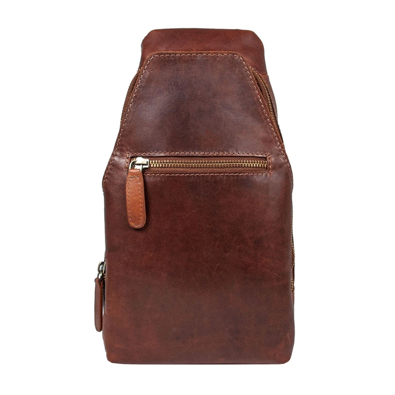 Cумка нагрудна Ashwood K43 Chestnut (Каштановий)