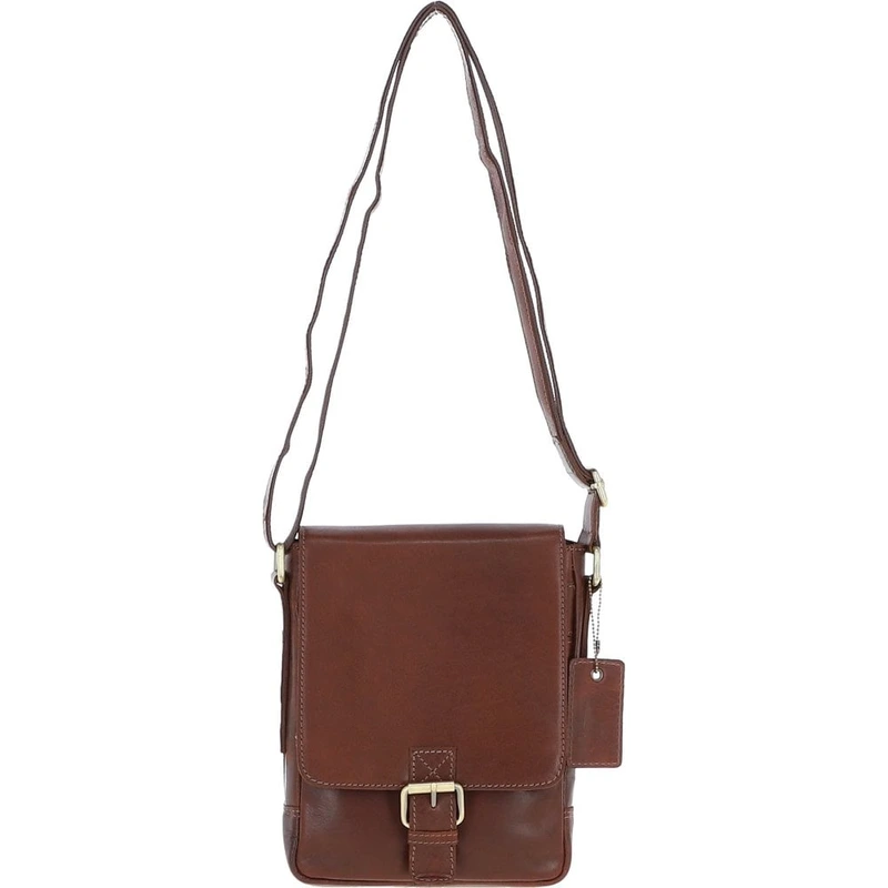 Сумка чоловіча Ashwood Q42 Chestnut (Коричневий)