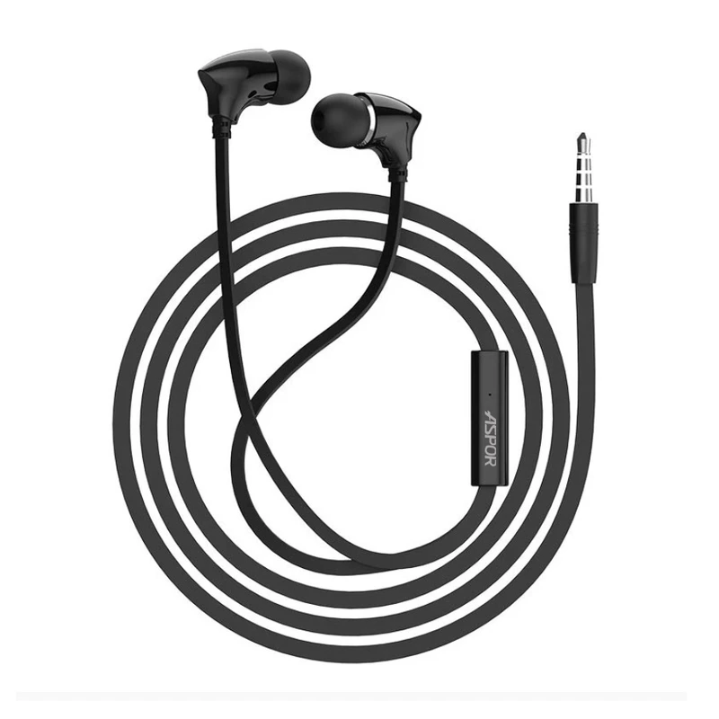 Навушники з мікрофоном Aspor A209- чорний