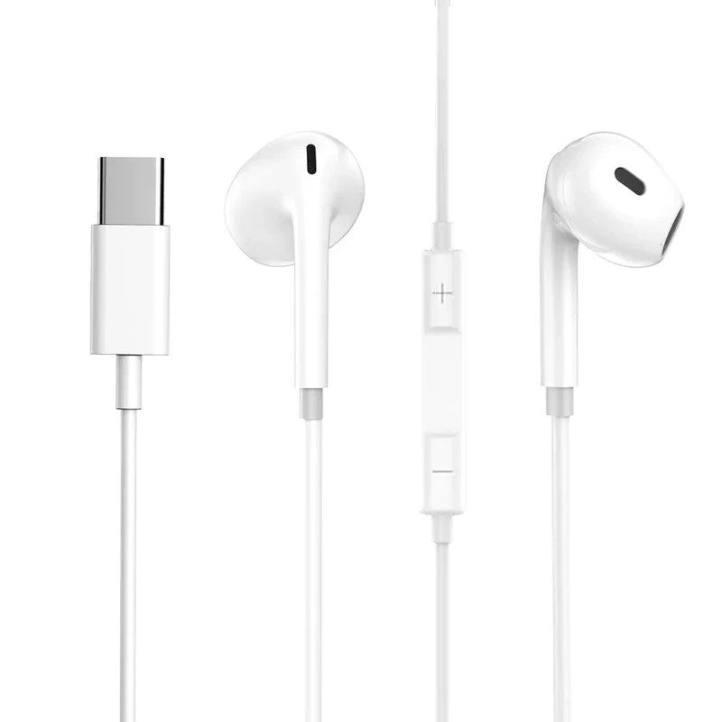 Навушники з мікрофоном Aspor A237 EarPhone Type-C- білий — Aspor