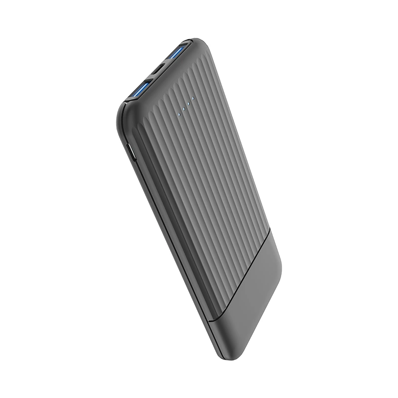 Портативний зарядний пристрій (Повербанк) Aspor A323 10000 mAh (Micro/Type-C/2USB/2.4A/2.4A)- чорний