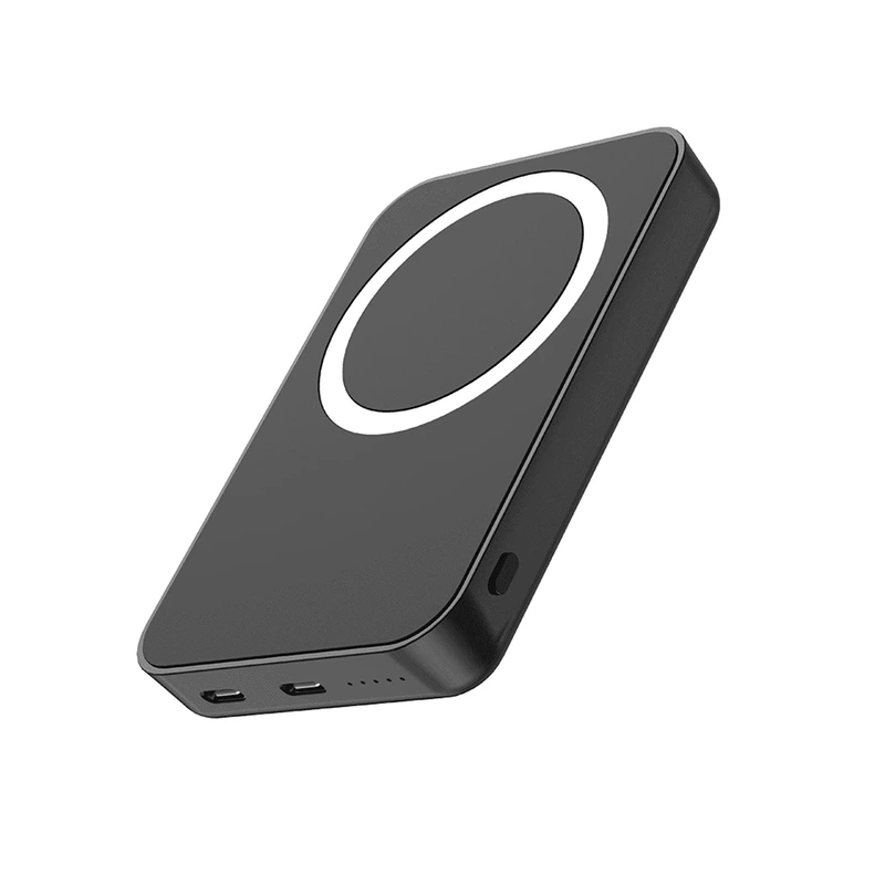 Портативний зарядний пристрій (Повербанк) Aspor A325 MagSafe Battery Pack 5000 mAh (Type-C/Lightning/20W)- чорний — Aspor