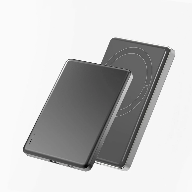 Портативний зарядний пристрій (Повербанк) Aspor A381 Magnetic Wireless 5000mAh (Type-C/20W)- сірий