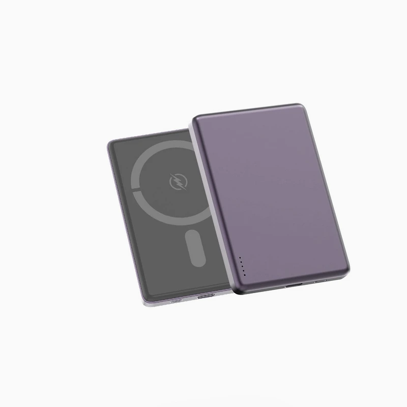 Портативний зарядний пристрій (Повербанк) Aspor A381 Magnetic Wireless 5000mAh (Type-C/20W)- фіолетовий
