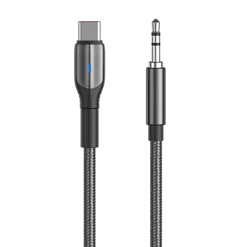 AUX кабель Aspor A233 (3.5мм to Type-C/1,2м)- чорний — Aspor