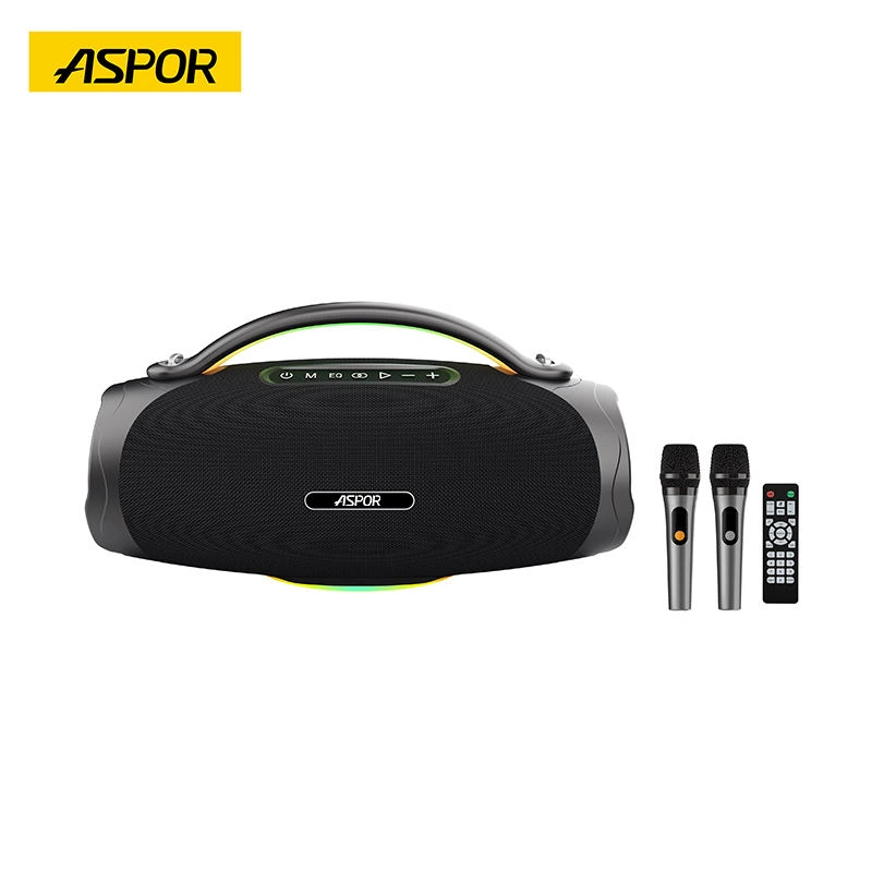 Bluetooth колонка Aspor A677 (300W)- чорний — Aspor